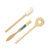 Gluckskafer - Wooden pastry set 3 elem. (scraper spoon brush) - Amousewithahouse