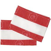 Gluckskafer - Red and White Tea Towel - Amousewithahouse