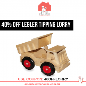 40% OFF Legler Tipping Lorry with Plastic Tyres