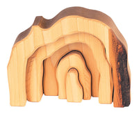 Gluckskafer - Wooden Grotto set 5 parts natural - Amousewithahouse