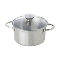 Gluckskafer - Stainless Steel Pot with Glass Lid (9 cm) - Amousewithahouse