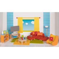 Goki - Furniture for flexible puppets, living room - Amousewithahouse