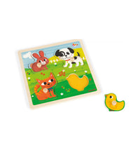 Janod - Tactile Puzzle First Animals - Amousewithahouse