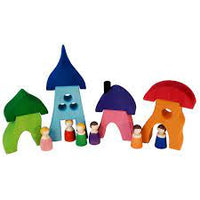 Bauspiel - 4 Houses / 8pc - Amousewithahouse
