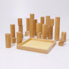 Grimms - Grimm's Large Building Rollers Natural available at Amousewithahouse