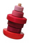 Grimms - Grimm's Wobbly Stacking Tower Pink available at Amousewithahouse