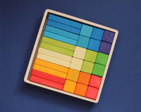 Skandico - A Big set of blocks and bricks "Rainbow color" - Amousewithahouse