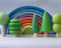 Skandico - A Set of toy trees (natural green colors) - Amousewithahouse