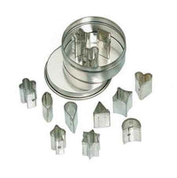 Gluckskafer - Mini Cookie Cutter Set - 12 assorted shapes in Metal Box - Amousewithahouse