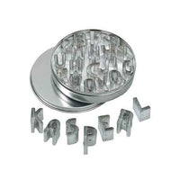 Gluckskafer - Mini Cookie Cutter Set - ABC 26 letters in metal box - Amousewithahouse